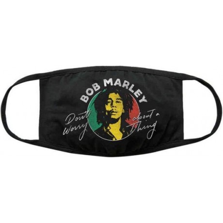 Bob Marley Masker Don't Worry Zwart