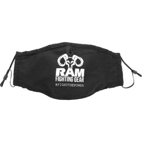 RAM Mondkapje Deluxe - Mondmasker - Verstelbaar - Wasbaar - Zwart-wit