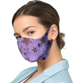 Beschermende masker met zilver Ionen Antibacteriële Filter - Purple sky