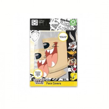 Looney Tunes Taz Mouth Face Covering (Pack Of 2)