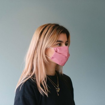 Mondkapje Pink - Premium Mondmasker van Het Maskerhuis - Wasbaar mondkapje - UNISEX - Mondmasker wasbaar Pink