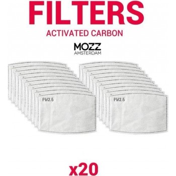 Extra stof filters - 20 stuks - Mondkapje - mondmasker