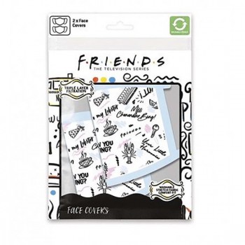 Friends Phrases Face Covering (Pack Of 2)