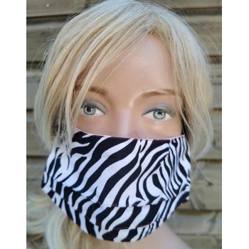 Limited Edition 2 laags katoenen mond-maskers mondkapjes 60C wasbaar Zebra