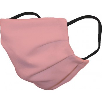 Mondkapje - mondmasker 100% katoen, dubbellaags, filter toepasbaar, Trendy Pink