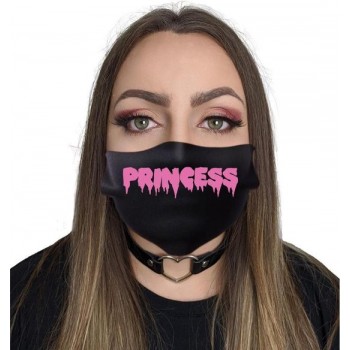 Twisted Apparel Masker Princess Mondkapje Zwart