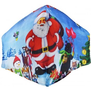 Attitude Holland Masker Santa & Friends Christmas Mondkapje Multicolours