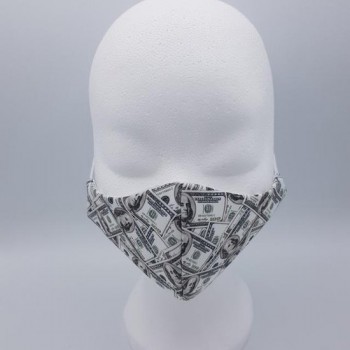 Streetwear katoenen wasbaar mondmasker - dollars