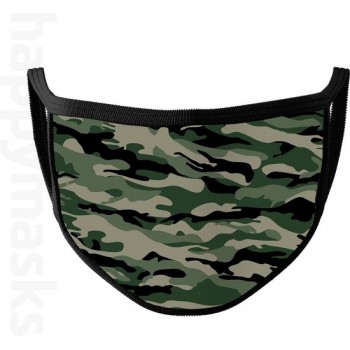 Mondkapje - Camouflage N°3 mondmakser | Wasbaar | Niet-medisch