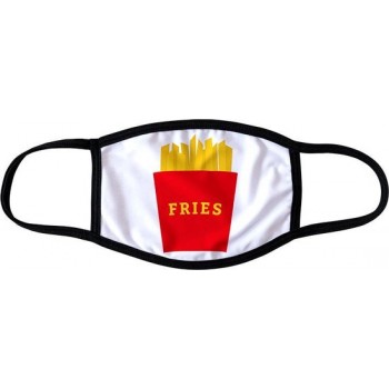 Mondkapje | wasbaar mondmasker | Friet - patat - fries