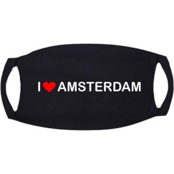 Mondkapje I love Amsterdam