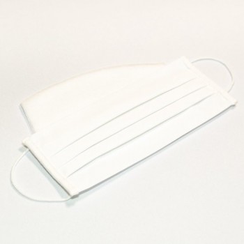 Mondkapje + 10 filters - wit SilverPlus - hoge kwaliteit - herbruikbaar en wasbaar katoenen mondmasker met elastiek