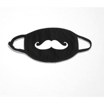 Mustache - Facemask - Zwart