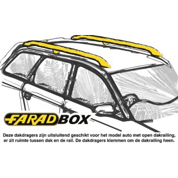 Faradbox Dakdragers Volkswagen Transporter T5 open dakrail, 100kg laadvermogen