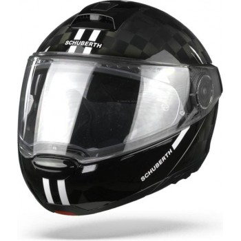 Schuberth C4 Pro Carbon Fusion White Modular Helmet L