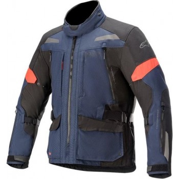 Alpinestars Valparaiso V3 Drystar Dark Blue Black Textile Motorcycle Jacket XL