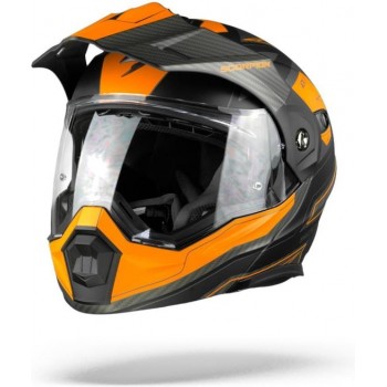 Scorpion ADX-1 Tucson Matt Black Orange Systeemhelm - Motorhelm - Maat XXL
