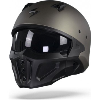 Scorpion Covert-X Solid Titanium Jet Helmet 2XL