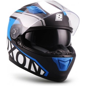 SOXON ST-1000 RACE integraal helm, motorhelm, scooterhelm ECE keurmerk, Blauw, XL hoofdomtrek 61-62cm