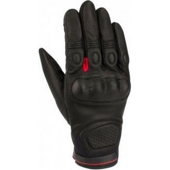 Bering Vasko Black Red Motorcycle Gloves T9