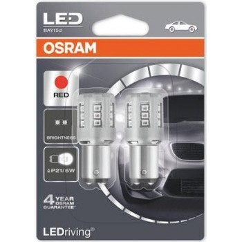 OSRAM LEDriving P21/5W BAY15d 12v 1457R rood